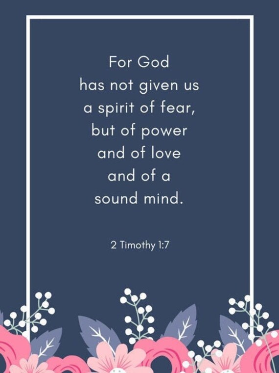 power love and a sound mind scripture