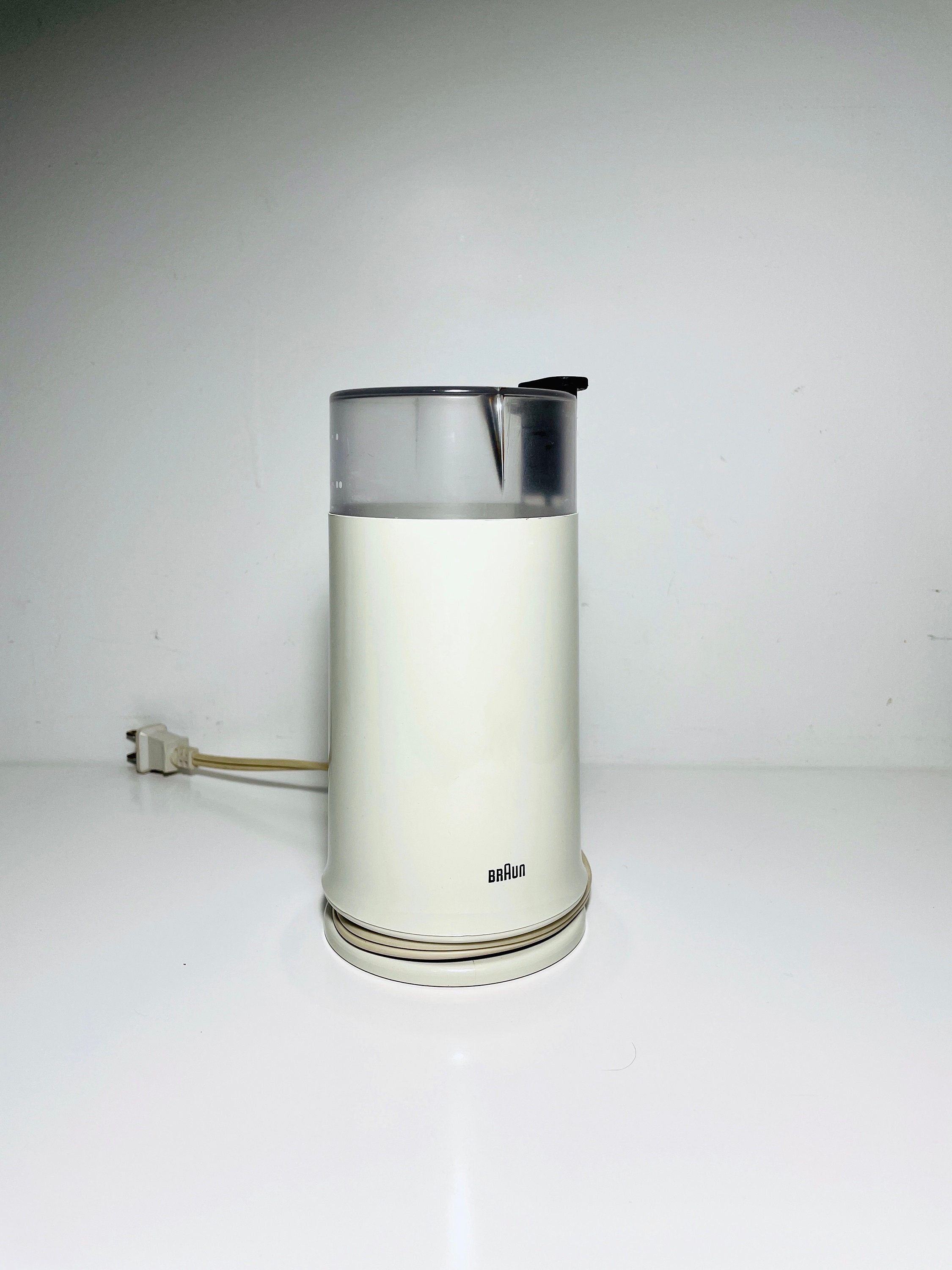 Braun Coffee Grinder White Vintage - Tested and Works - Type 4041