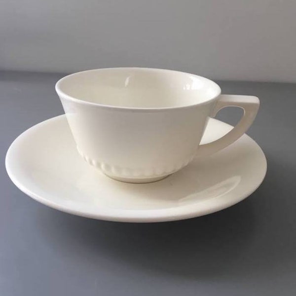 Villeroy and Boch Paris Pattern Cup and Saucer from the Switch Coffee House Collection, French Cafe Style, French Bistro Style