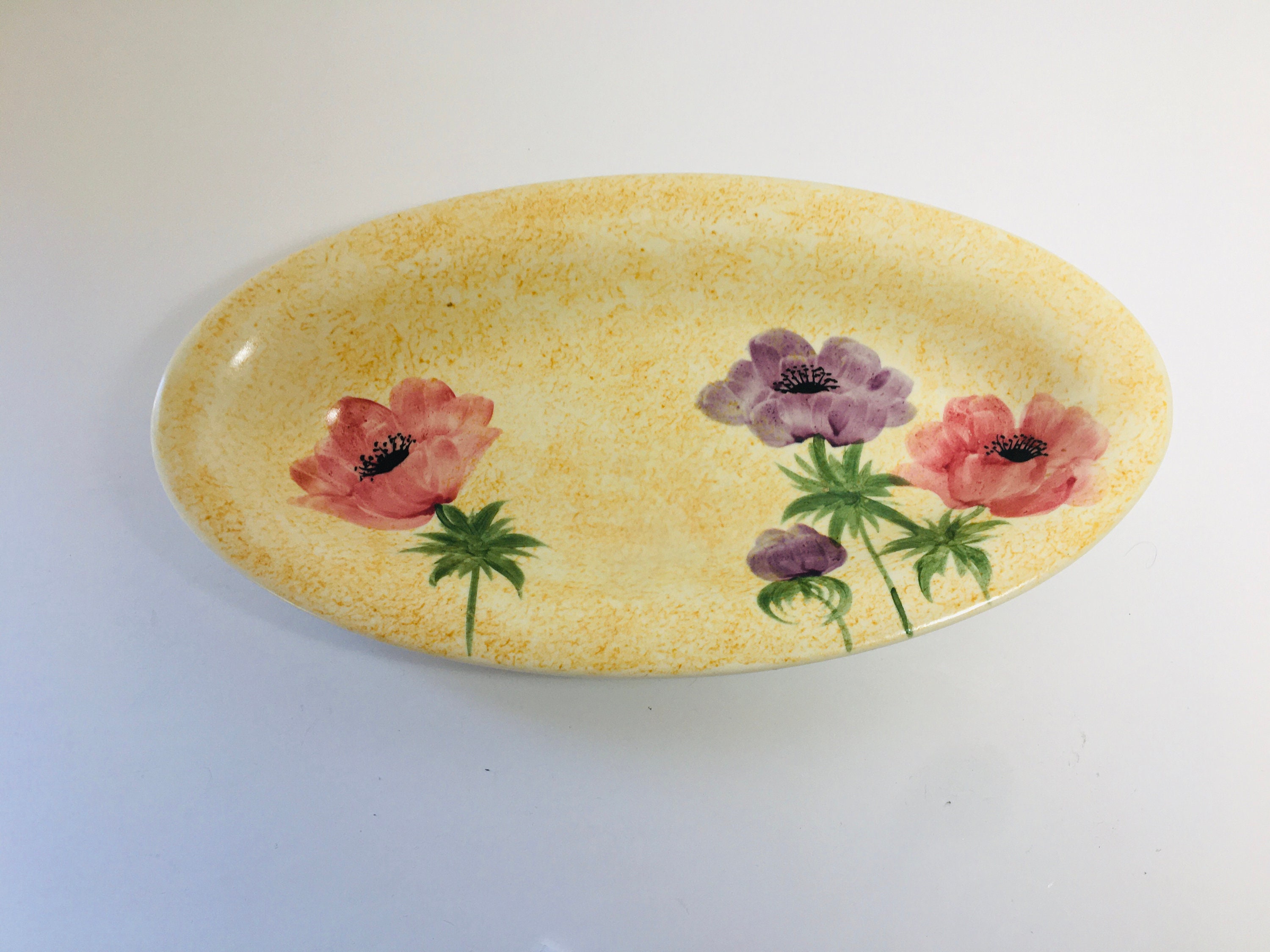 Vintage Radford Radford Hand-painted dish Vintage flower dish