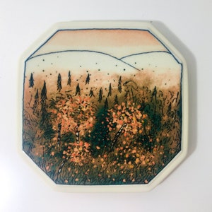 Arabia for Finnair &quot;Ruska&quot;, Autumn Wall Plate by Heljä Liukko-Sundström, Wall Plaque