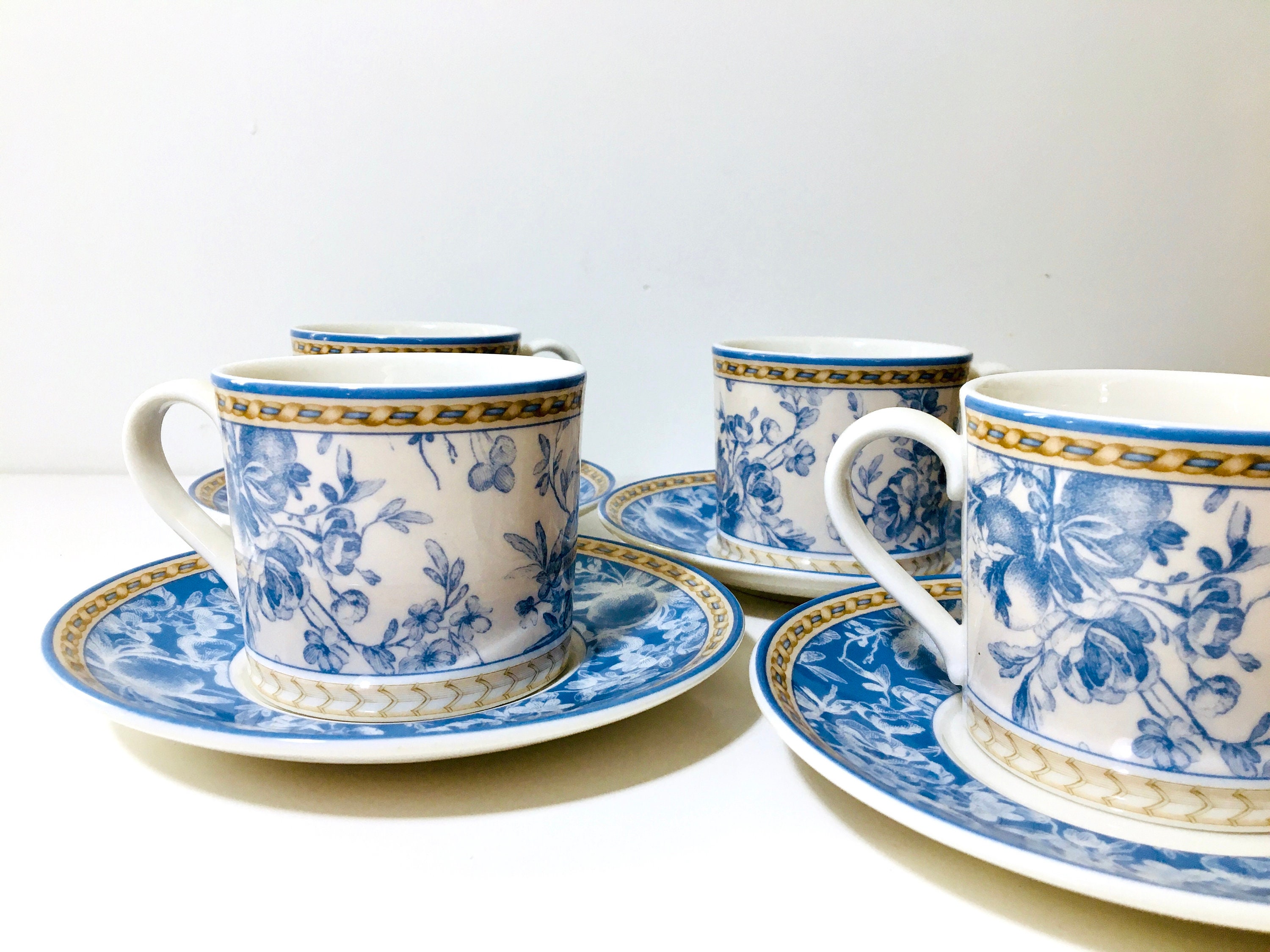 Vintage Royal Doulton Studio Cups and Saucers in the Provence Etsy