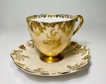 SHELLEY ヴィンテージ ティーカップ ピンク オーキッド イギリス製