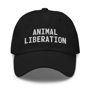 動物解放 | コットンキャップ | ビーガン | ダッドハット | 動物解放 | 動物の権利 | 正義 | 動物への慈悲 | アメリカ製
