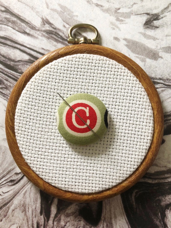 Magnetic Needle Minder Letter C Design Cross Stitch Sewing Etsy