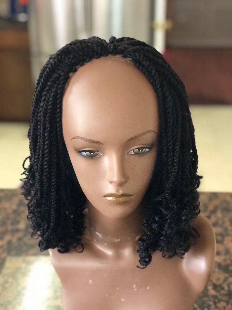 Kinky braided wig. Neatly and tightly done. Etsy