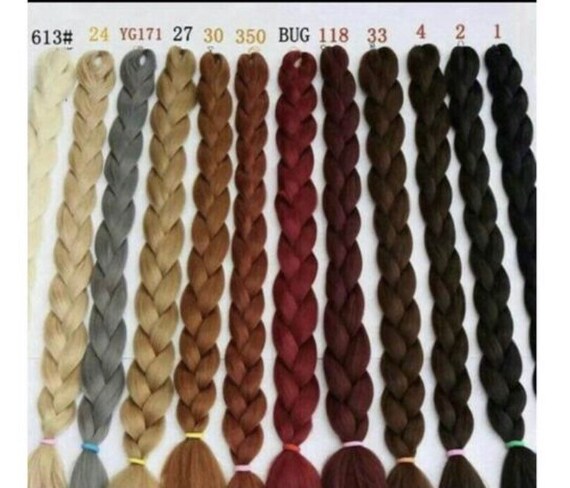 Braided Wavy Wig Neatly And Tightly Done Pls Chose Your Color Etsy