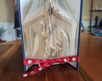 Nativity Scene Book Folding Art