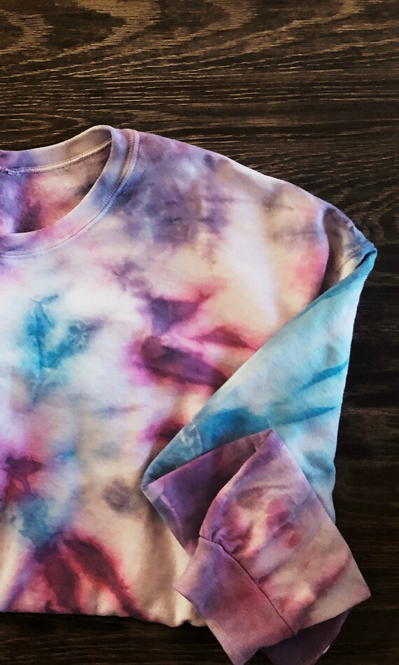 cotton candy tie dye sweatshirt