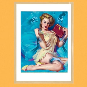 Pinup Gals and Ghouls Art Print