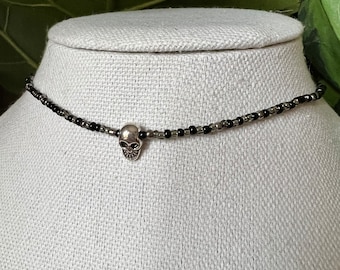 Skull Choker Necklace