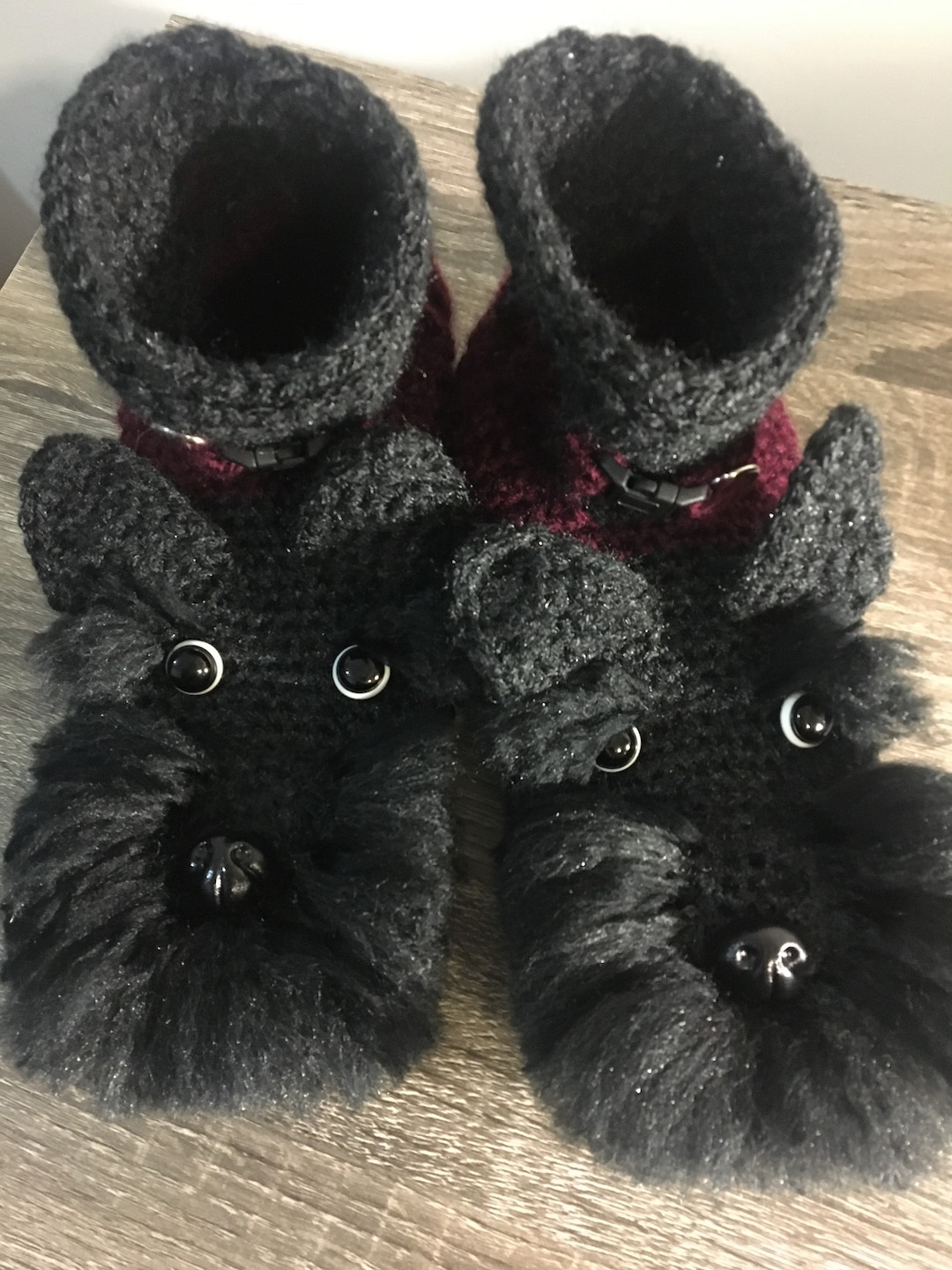 Scottie Scottish Terrier Slippers Handmade Crochet Customizable Etsy