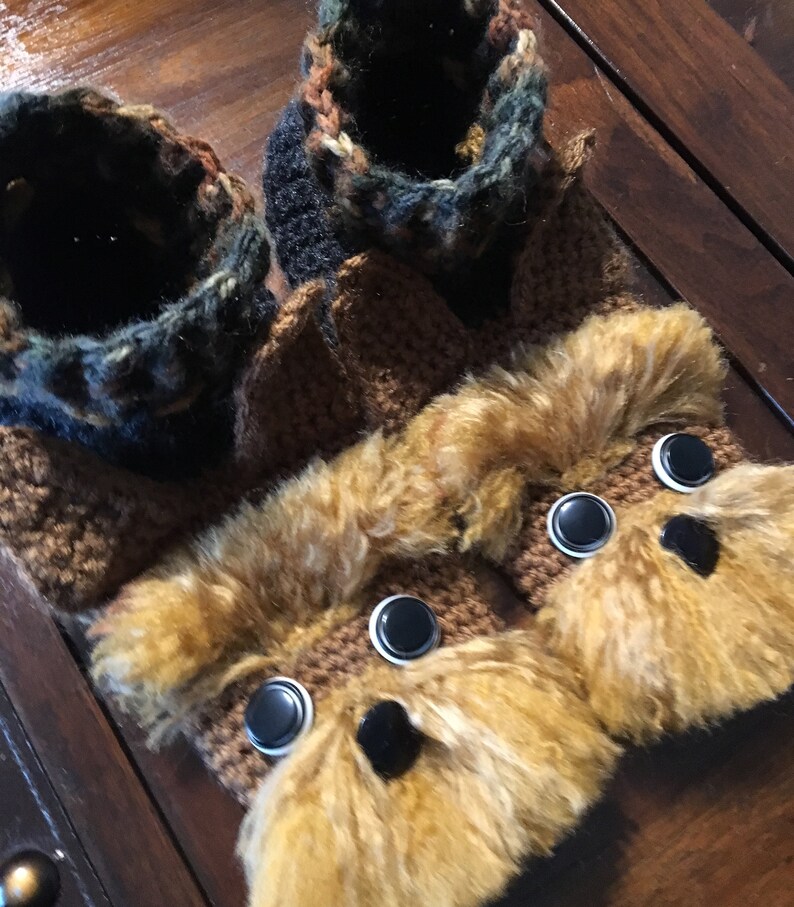 Yorkie Slippers, Handmade, Crochet, Customizable Etsy