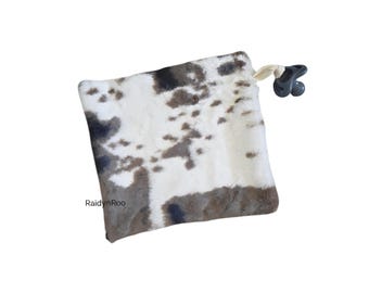 Cow | 10x10 | Baby Lovey | Pacifier Holder | Security Blanket | Minky | Cuddle Toy