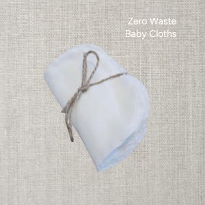 5 pk Cloth Wipes, Organic Cotton Flannel, 6x6 Baby Wipes, Baby Wash Cloths, Reusable Wipes, Unpaper Wipes, Zero Waste Baby Wipes