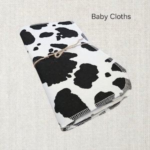 6 pk Cloth Wipes, Organic Cotton Flannel, 12x12 Baby Wipes, Baby Wash Cloths, Reusable Wipes, Unpaper Wipes, Zero Waste Baby Wipes