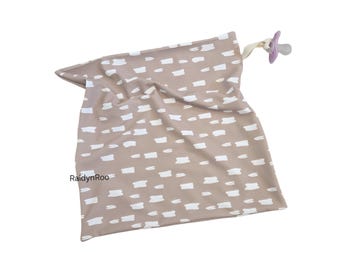 Tan Fawn | Baby Lovey | Security Blanket | Cuddle Toy | Baby Binky | Paci Holder | Teething
