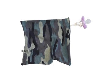 Camo | 9x9 Baby Lovey | Security Blanket | Cuddle Toy | Baby Binky | Paci Holder
