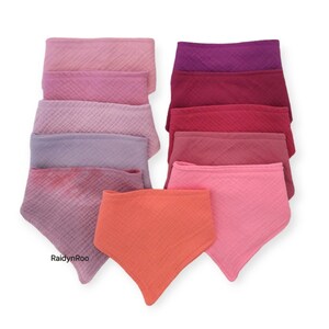 Cotton Muslin Baby Bandana Bib: Adjustable Drool Bib (4-18 Months)