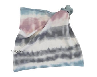 Tie Dye Baby Lovey | Baby Binky | Paci Holder | Cuddle Toy | Security Blanket