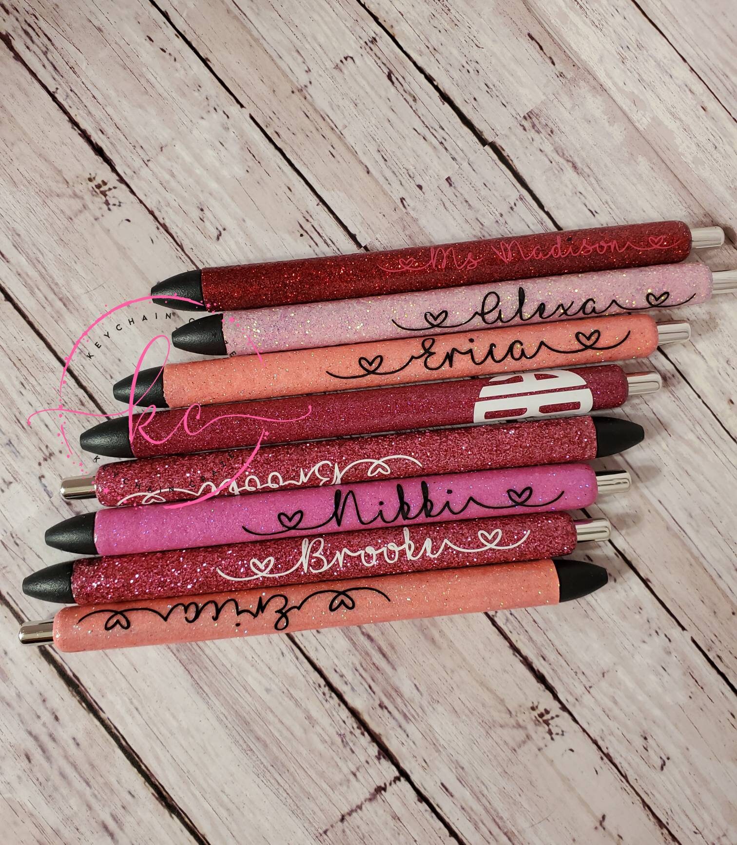 Individual Custom Refillable Glitter Gel Pen Includes Etsy