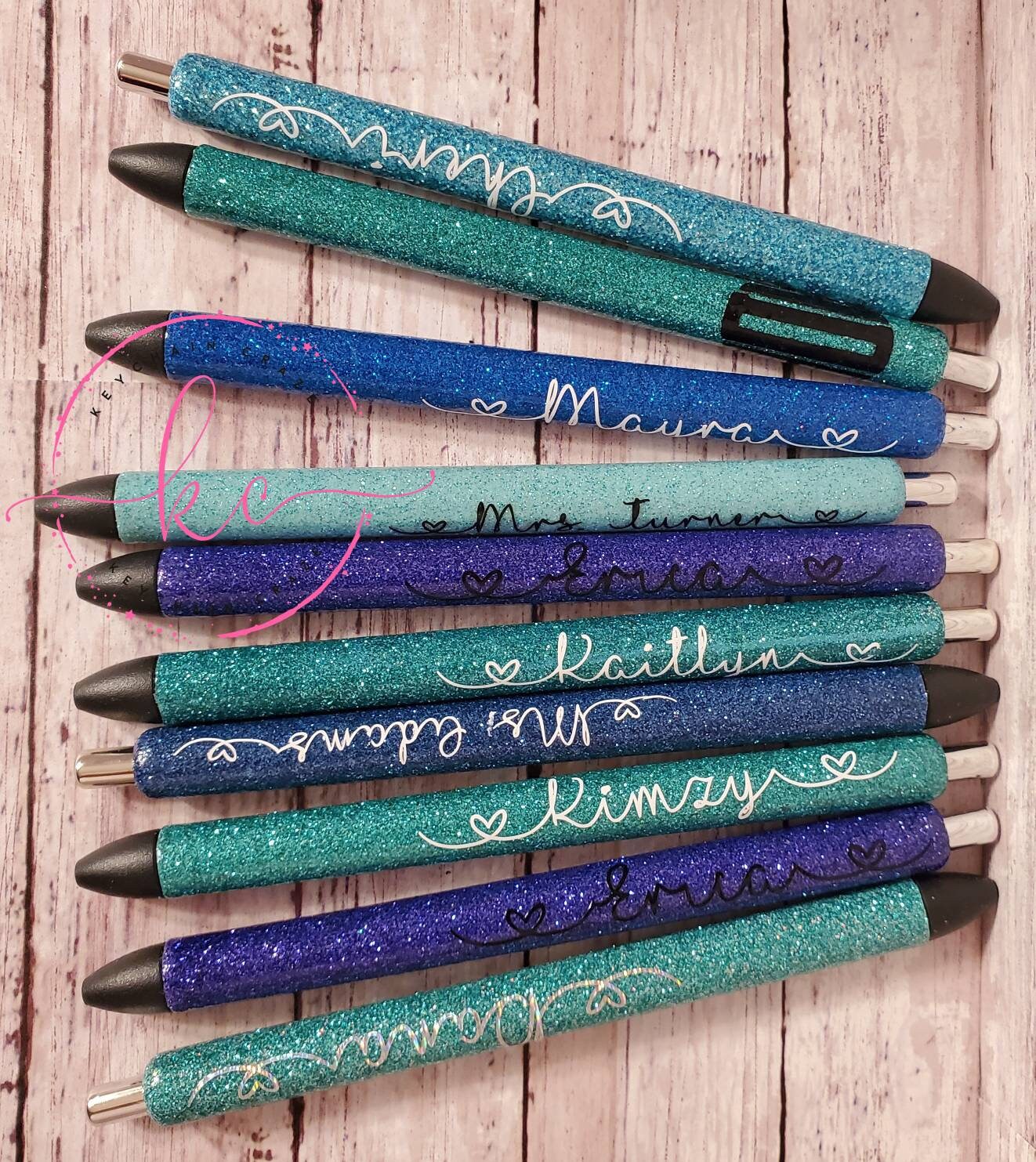 Individual Custom Refillable Glitter Gel Pen Includes Etsy