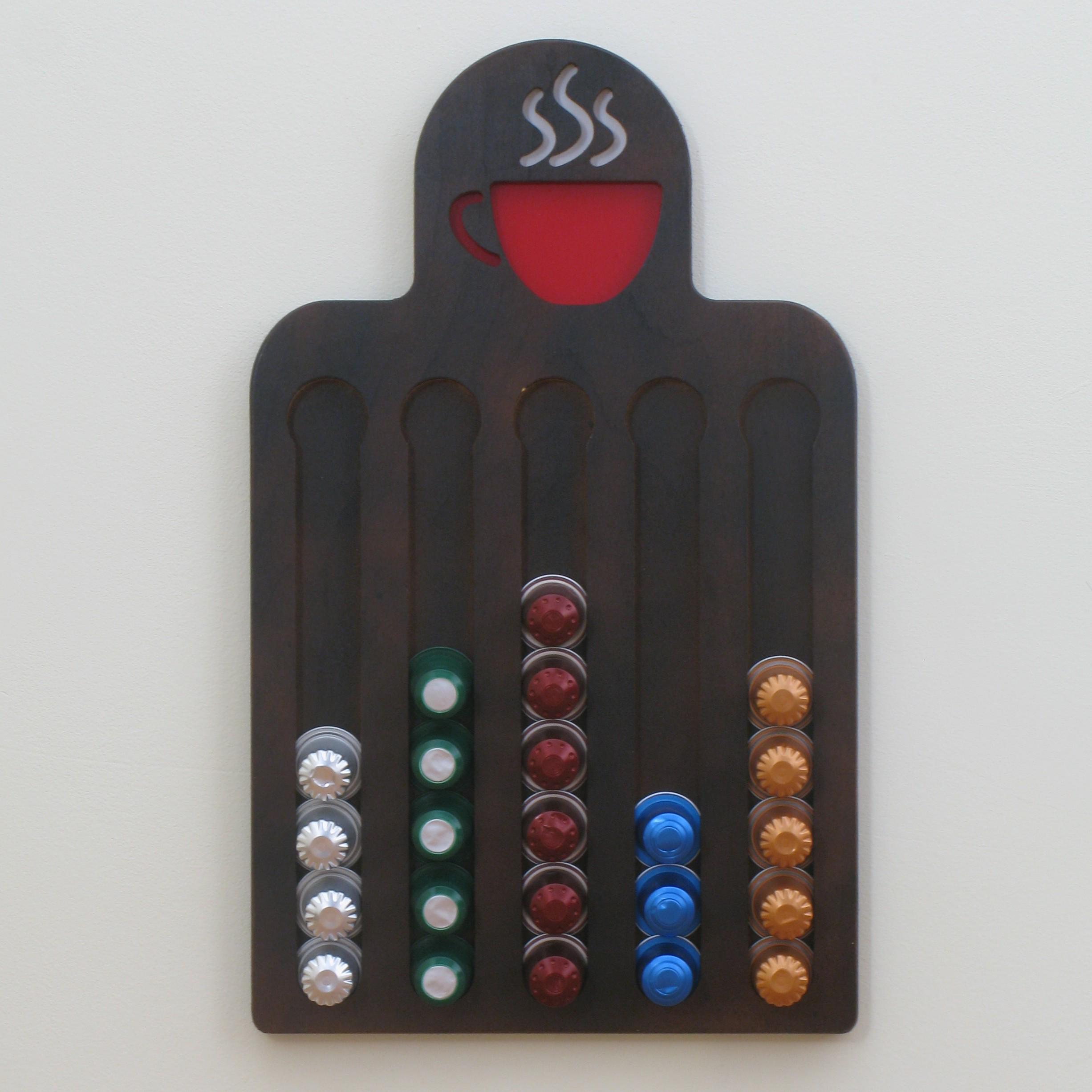 Porte-capsule Nespresso en bois