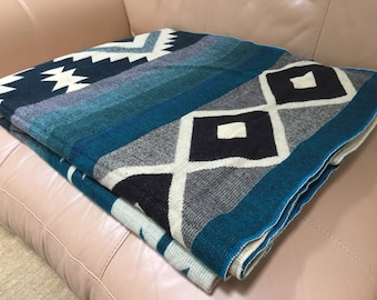 Queen Alpaca Wool Blanket, Wool blanket queen size, Ecuador wool blanket, REVERSIBLE