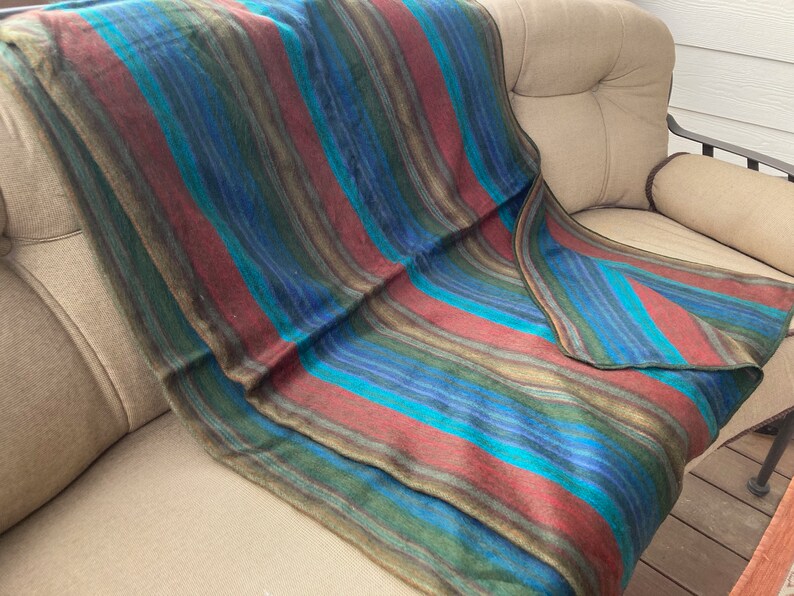 Over-dyed Alpaka Decke, extrem weiche Decke! Bild 8