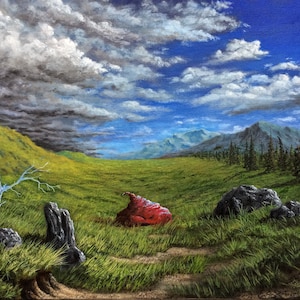 Dragon Warrior-inspired print