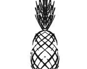 Graffiti Urban Pineapple SVG and PNG Cut File