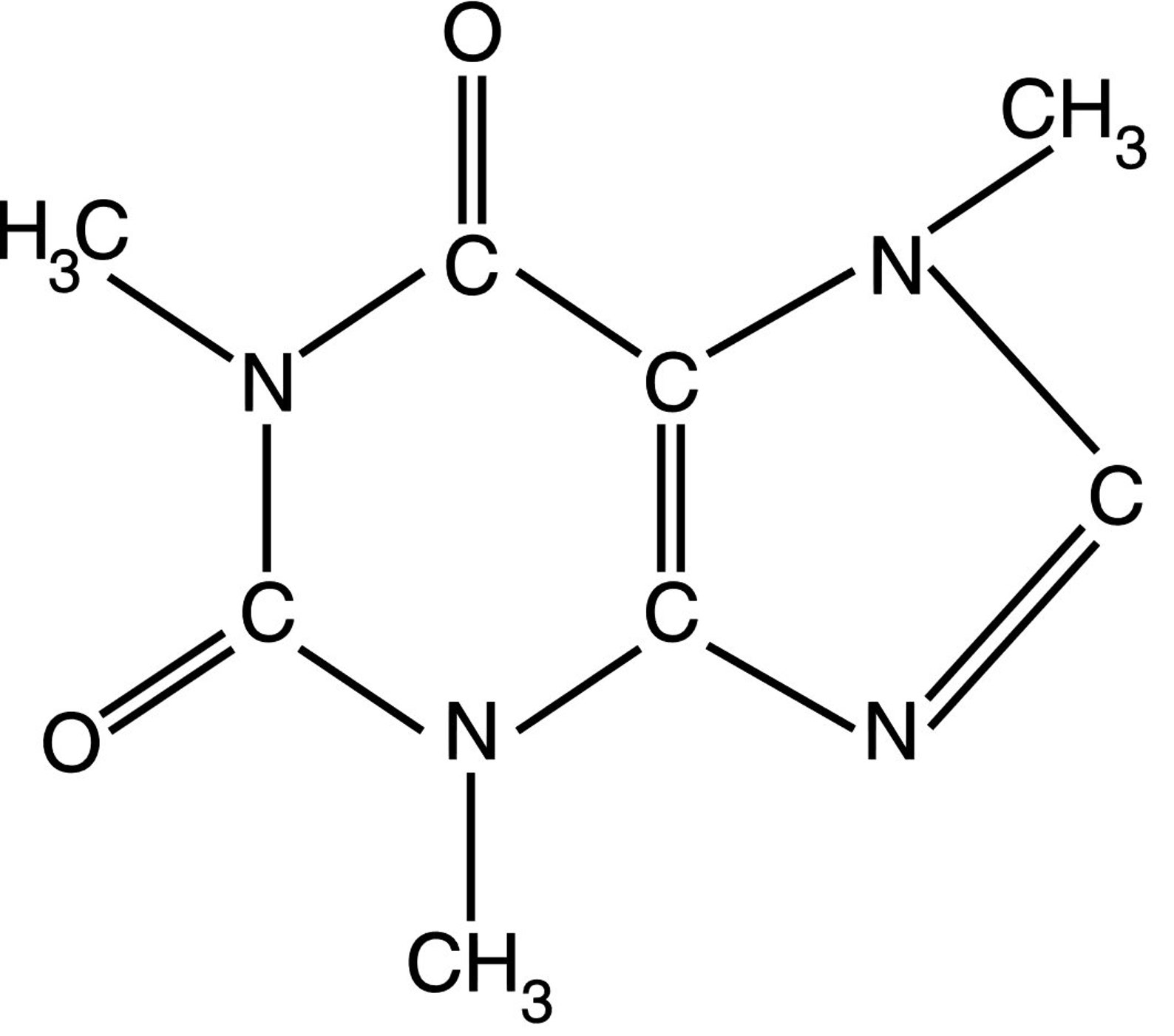 Caffeine Atomic Molecule Structure SVG and PNG File Atom for | Etsy