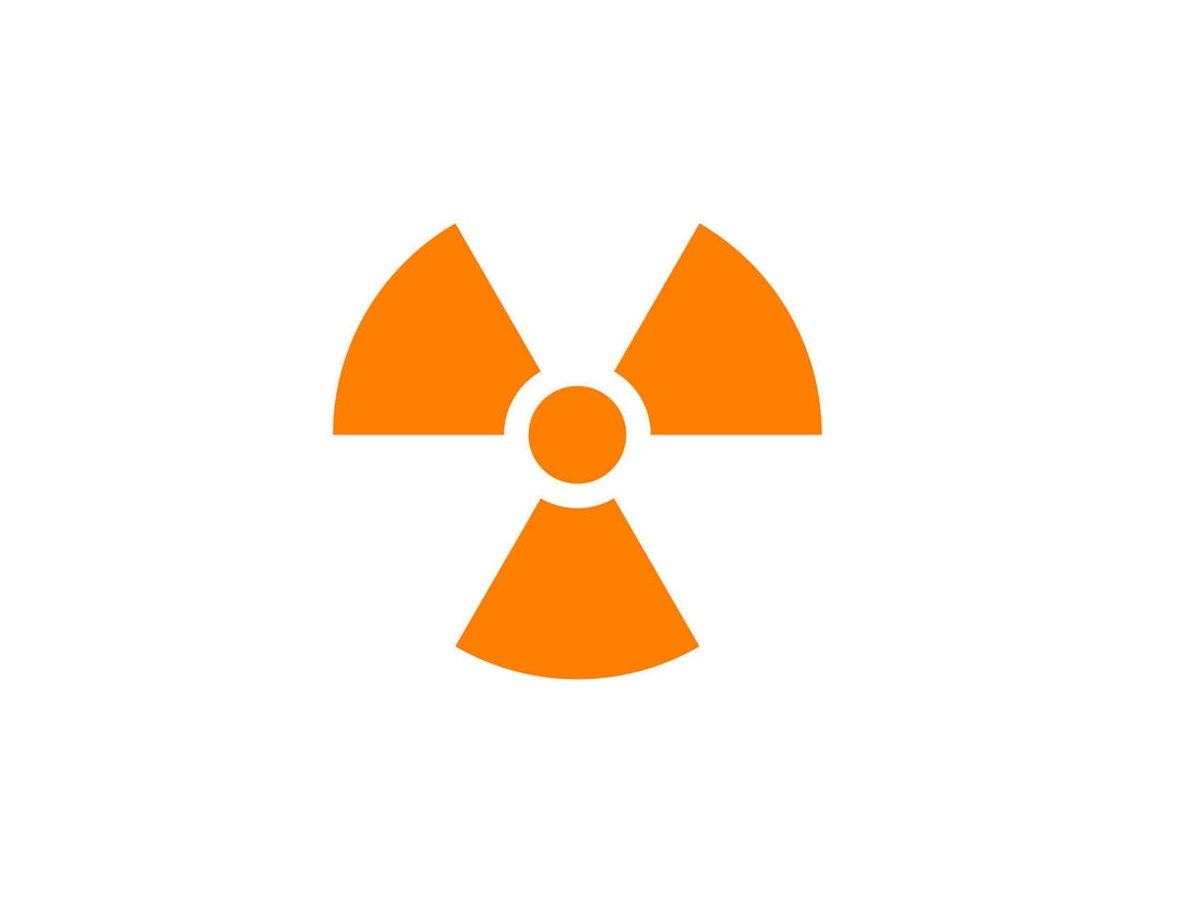 Radioactive Sign SVG Nuclear Cut Files Atomic Bomb Cut Files Radiation