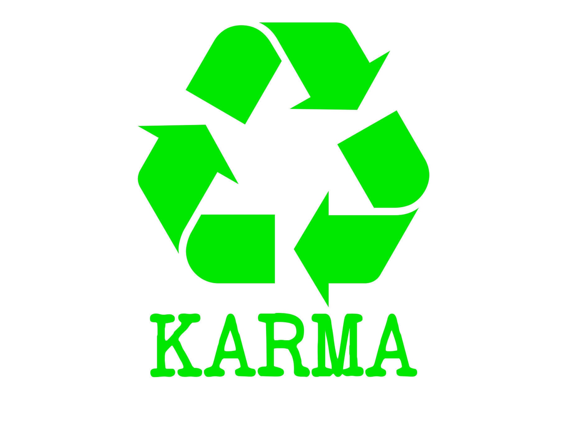 Recycle Karma SVG Cut File Etsy