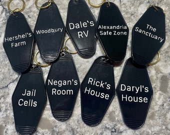The Walking Dead Motel Style Keychains