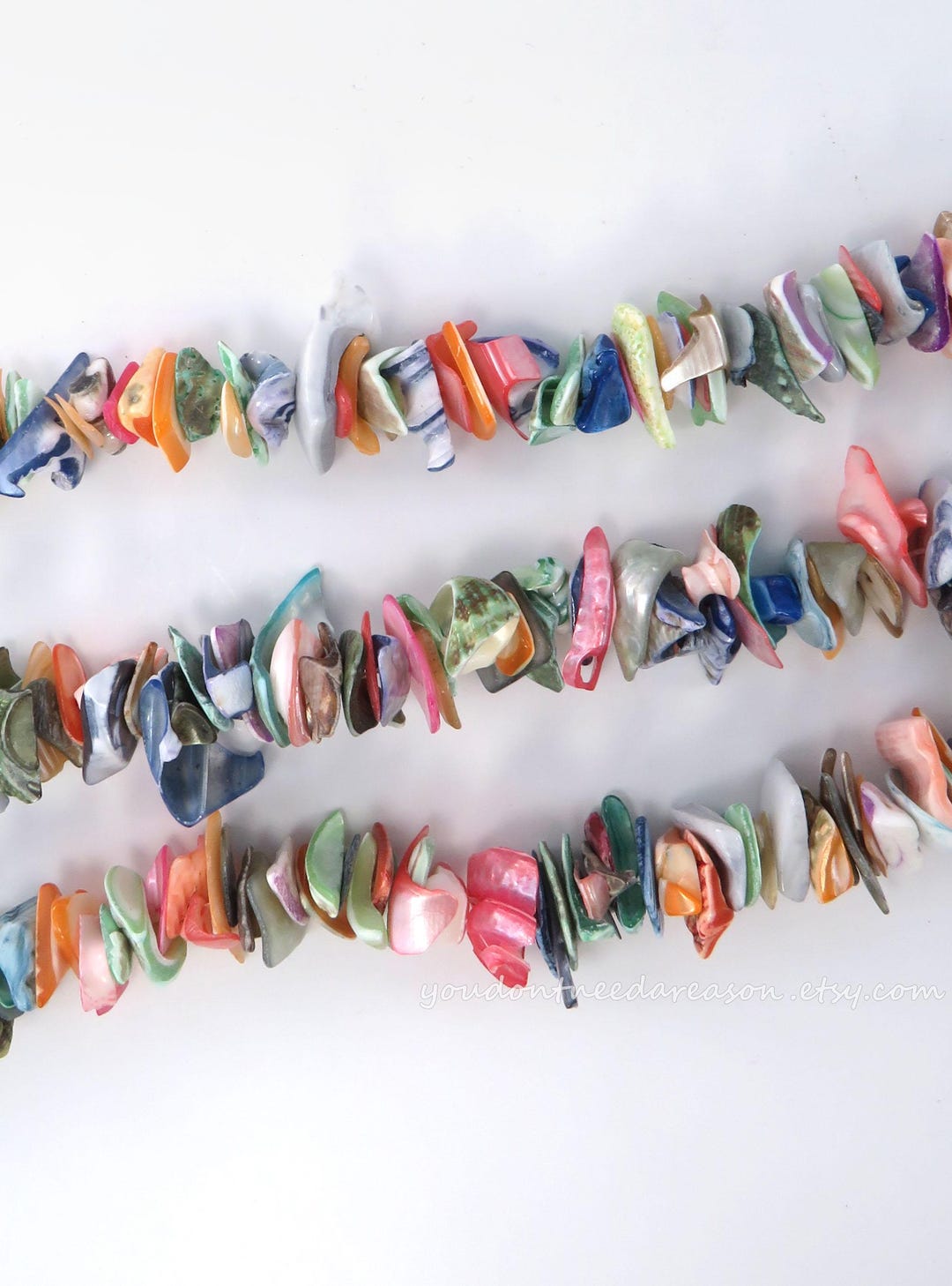 Chip Chip Shell Natural Colorful Spiral Shell Chip Bead Chips: Jewelry Making Supply ...