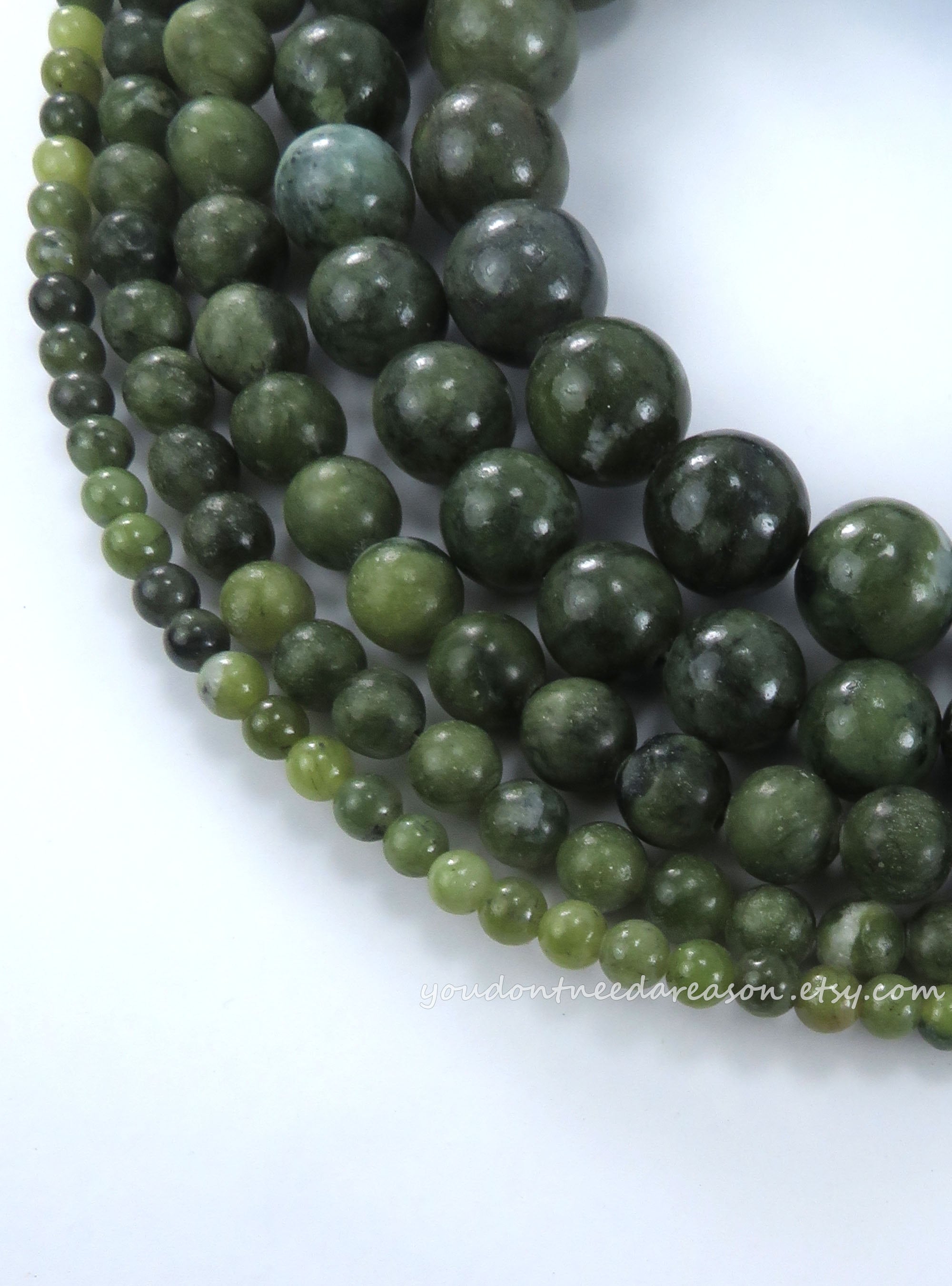 Natural AAA Jade Beads,10mm Smooth Taiwan Jade Beads For Jewelry  Making,Round Jade Bead Necklace,Gift For Women, 15 Inch Strand Bead (V)