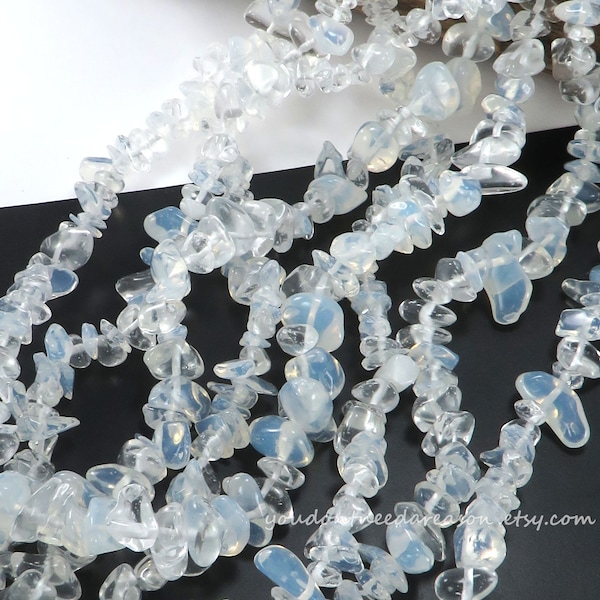 30" Strand of Opalite Chip Beads for Jewelry Making | Gemstone Chip Beads | Approximate Size of Chips is 5-8mm