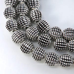 Antique Silver Color Tibetan Style Alloy Spacer Beads 9mm