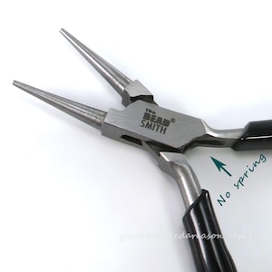Beadsmith Round Nose Pliers: Superfine Jewelry Making Tool (No Spring)