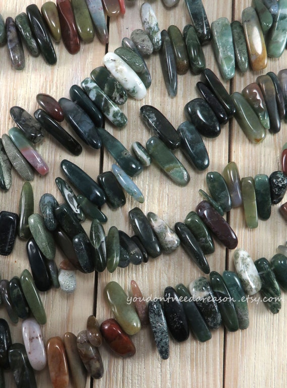 Indian Agate Large Teeth Beads