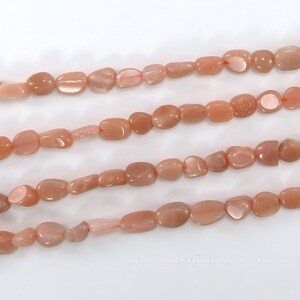 Natural Sunstone Nugget Beads: Gemstone Jewelry Making (7-12x6-8x3-6mm)