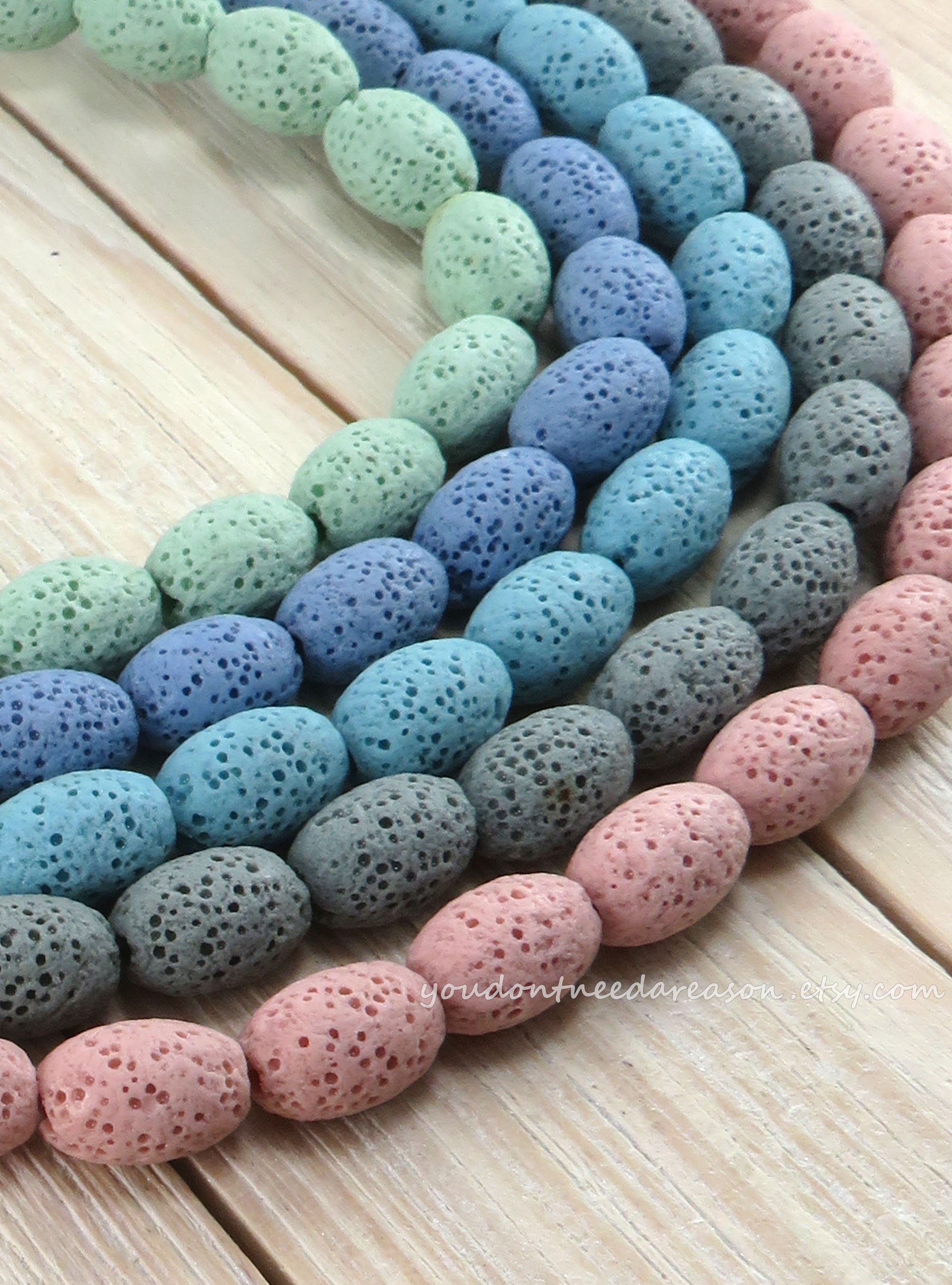 Oval Lava Beads for Jewelry Making Volcanic Rock Lava Beads Natural Lava  Rock Beads Aprox Size 12x8.5-9mm 