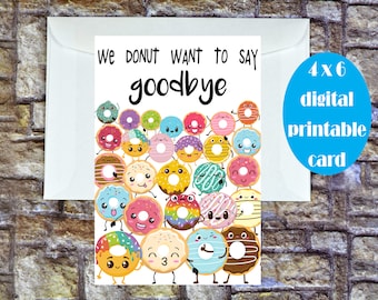 Tarjeta de despedida para compañeros de trabajo con descarga instantánea, divertida tarjeta de despedida, divertida tarjeta de jubilación, despedida del jefe, ascenso de un compañero, mudanza, salida.