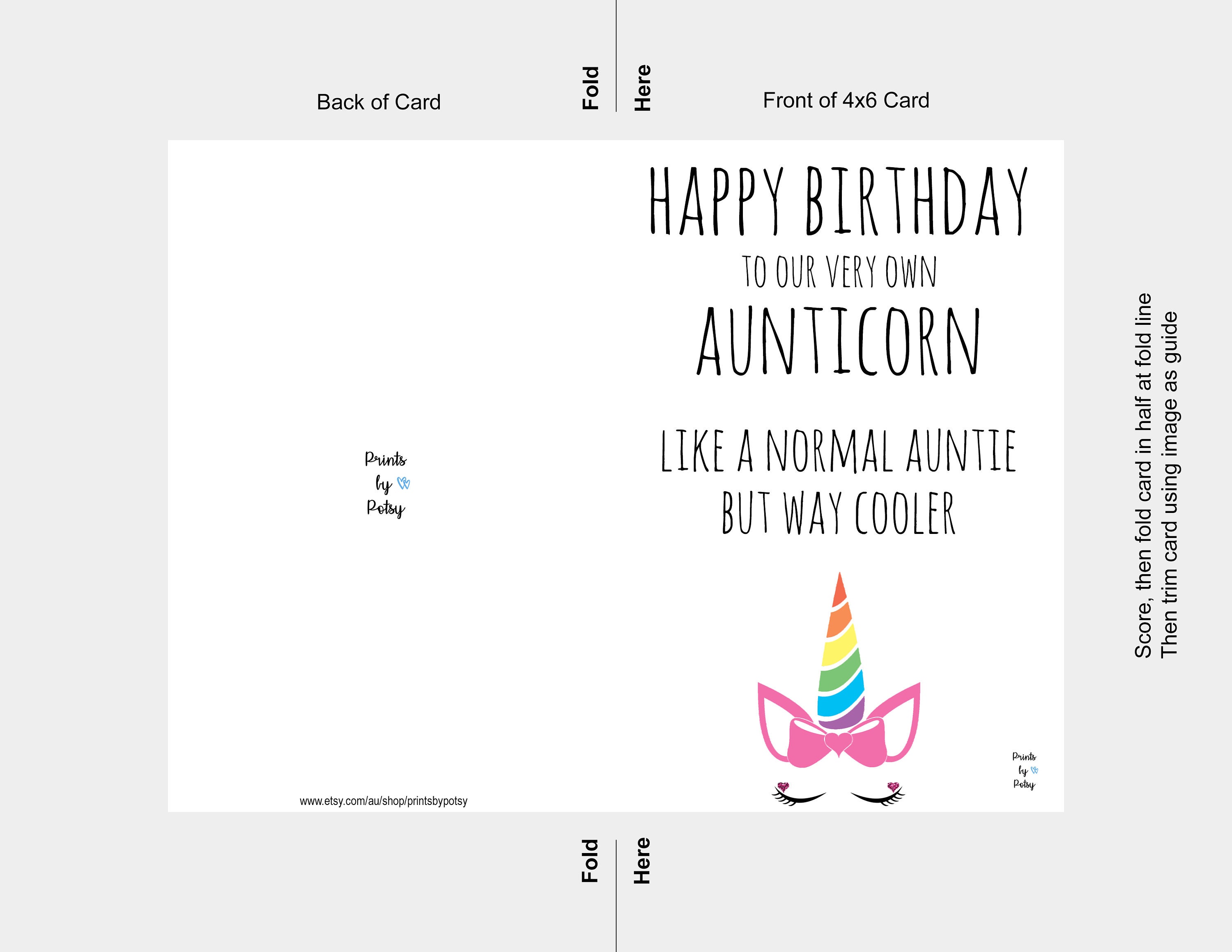 Birthday Card for Aunt, Auntie Birthday Card, Best Auntie Ever Card ...