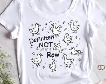 Patos desorientados PNG, diseño divertido sobre salud mental, sublimación de camisetas, descarga digital