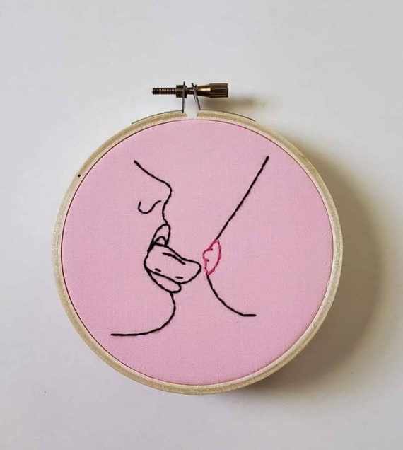 570px x 636px - Mature Content, Erotic Art, Embroidery, Boobs, Nude, Nipple, Sex, Kink, Lesbian Art, Gay Art - Etsy