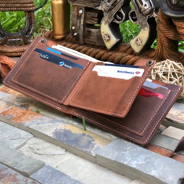 Man Leather Wallet•Wallet•Leather Wallet•Minimalist Wallet•Personalize Wallet•Leather Anniversary•Slim Leather Wallet•Man Wallet