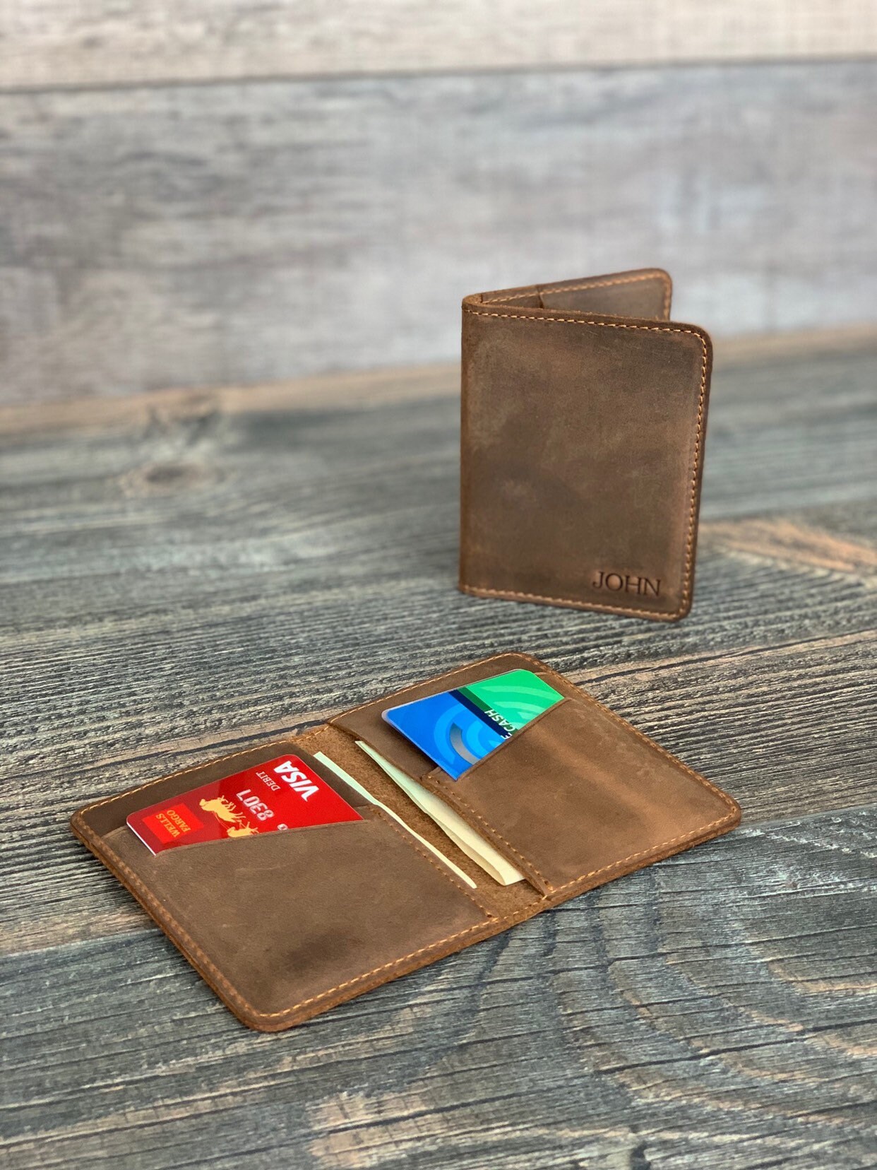 MENS WALLET PERSONALIZED Leather Wallet Front Pocket MENS WALLET PERSONALIZED Leather Wallet Front Pocket