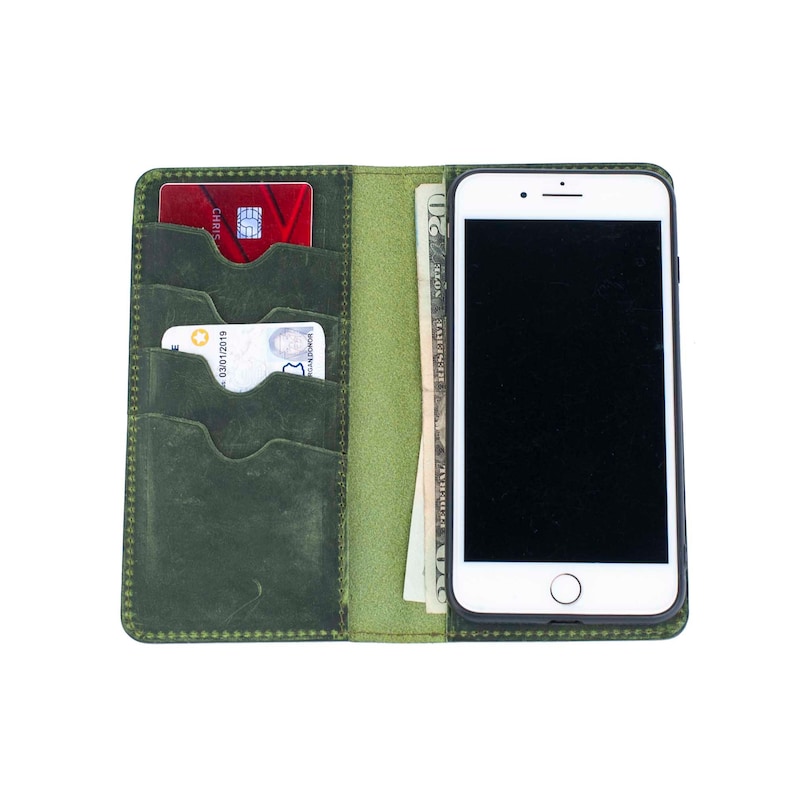 iPhone 17 Case, iPhone 17 Leather Wallet Case, iPhone 17 Wallet Case, Folio Flip Leather Cover Case bild 9